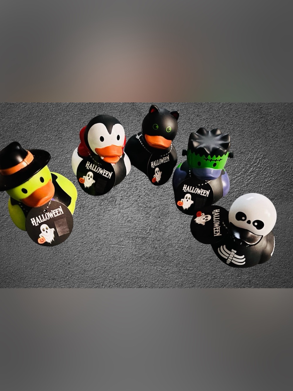 Set of 5: Halloween Costume Full Size Rubber Ducky Bath Toys